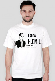 I know HTML - biała