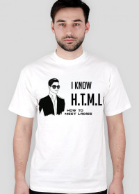 I know HTML - biała