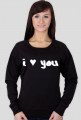 Bluza z napisem ''I ♥ You''