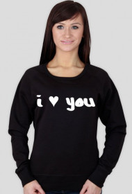 Bluza z napisem ''I ♥ You''