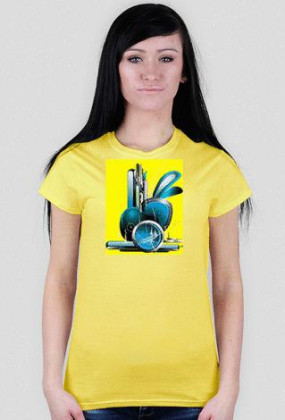 abstrakcja żółta damska