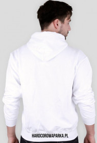 Bluza z kapturem logo HCParka #1 Biała