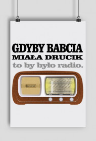 Gdyby babcia miała wąsy - Plakat