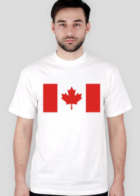 Flaga Kanady - koszulka biała