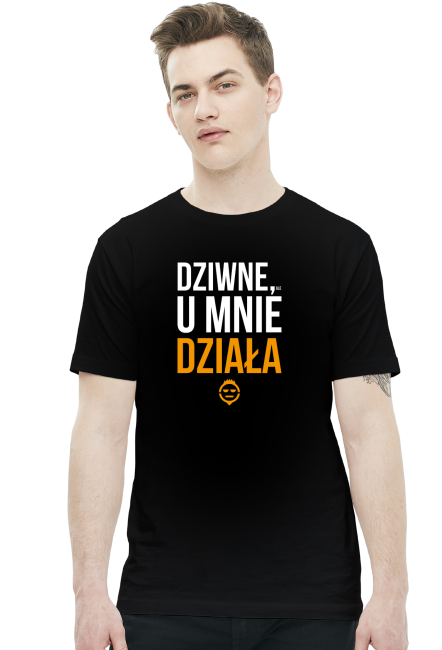 Koszulka 2 - Dziwne, ale u mnie działa - dziwneumniedziala.com - koszulki dla informatyków