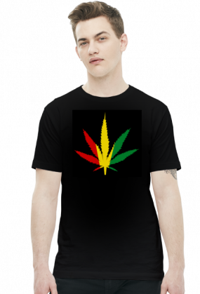 Koszulka marihuana rasta