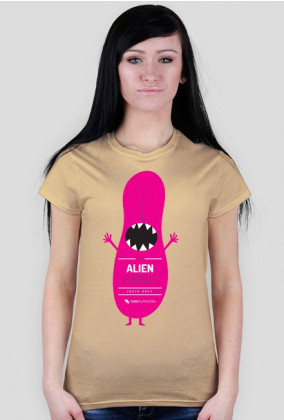 Alien tongue (język obcy) - damska koszulka
