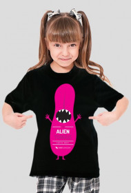 Alien tongue (język obcy) - koszulka dla małej urwiski