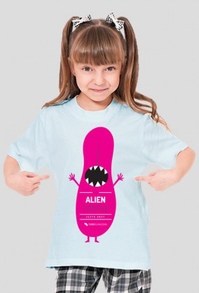 Alien tongue (język obcy) - koszulka dla małej urwiski