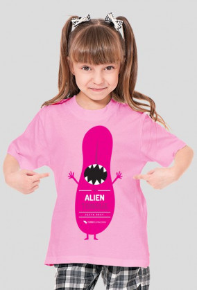 Alien tongue (język obcy) - koszulka dla małej urwiski