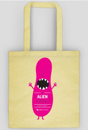 Alien tongue (język obcy) - torba z nadrukiem jednostronnym