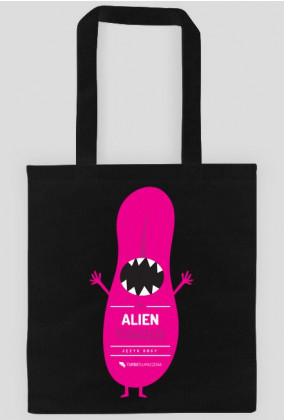 Alien tongue (język obcy) - torba z nadrukiem dwustronnym