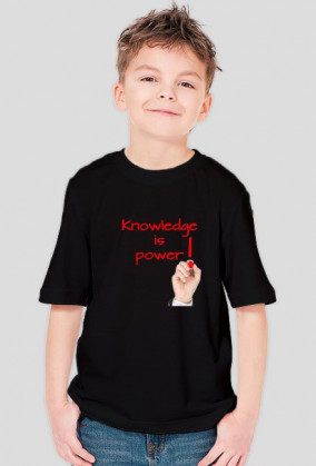 Koszulka chłopięca - Wiedza to potęga