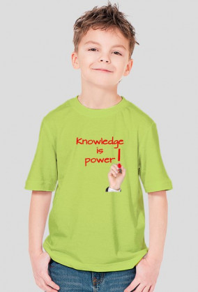 Koszulka chłopięca - Wiedza to potęga