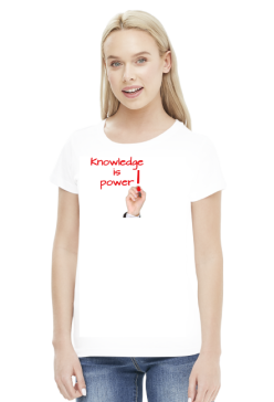 Koszulka damska - Wiedza to potęga
