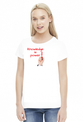 Koszulka damska - Wiedza to potęga