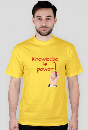 Koszulka męska - Wiedza to potęga