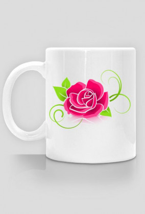 Kubek ceramiczny róża
