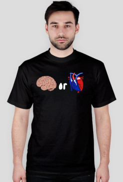 brain or heart? - czarna