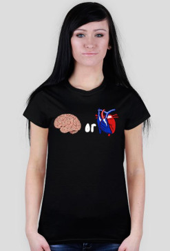 brain or heart? - damska - czarna