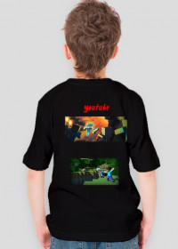 koszulka z napisem youtube i polski karypel z obrazkami minecrafta
