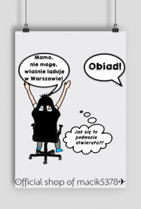 Plakat "OBIAD!" ✈