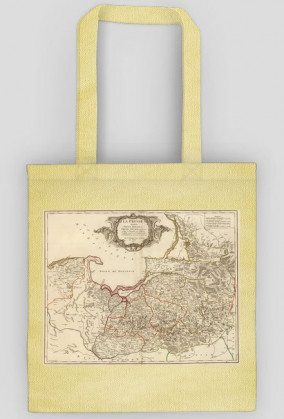 Torba z mapą Prus II (Robert de Vaugondy )