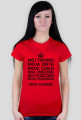 T-shirt damski "Mój trening, moja dieta, moje ciało, moje zmęczenie, moje wyrzeczenia, moja przemiana, twoja zazdrość"