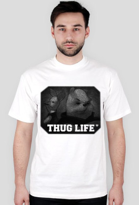 Koszulka z nadrukiem "THUG LIFE" RUBYWEAR