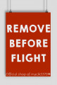 PLAKAT REMOVE BEFORE FLIGHT ✈