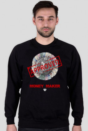 Bluza z nadrukiem "MONEY MAKER" RUBYWEAR