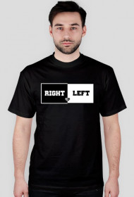 Koszulka z nadrukiem "RIGHT-LEFT" RUBYWEAR