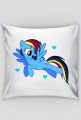 poduszka pony niebieski