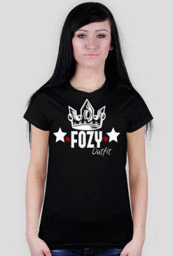Koszulka - Fozy Outfit - Czarna - Damska