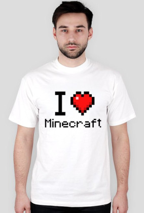 I <3 Minecraft - Biała