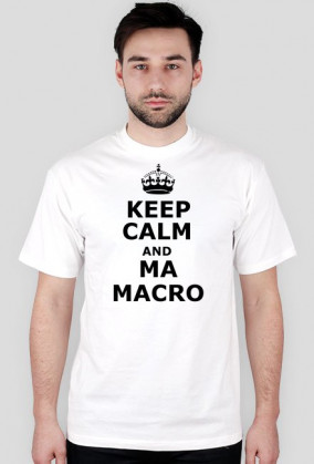 Keep calm and ma macro black