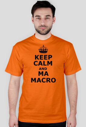 Keep calm and ma macro black