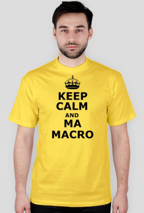 Keep calm and ma macro black