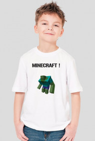 KOSZULKA BIAŁA DZIECENCA Z MINecraft