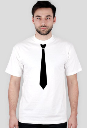 T-shirt: Krawat czarny