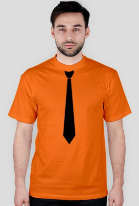T-shirt: Krawat czarny