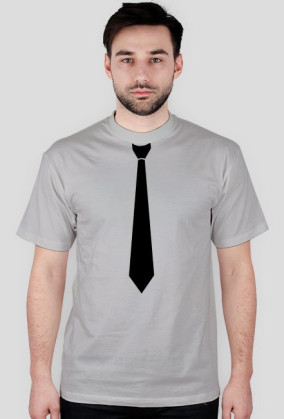 T-shirt: Krawat czarny