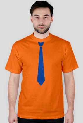 T-shirt: Krawat niebieski