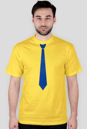 T-shirt: Krawat niebieski