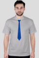 T-shirt: Krawat niebieski