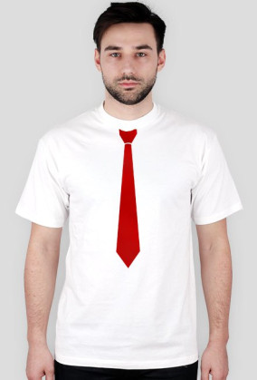 T-shirt: Krawat czerwony