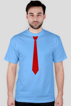 T-shirt: Krawat czerwony