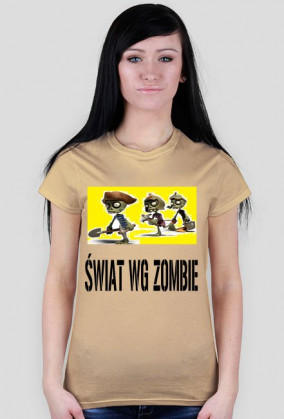 Koszulka DAMSKA Świat wg zombie