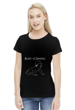 Koszulka dla kobiet w ciąży - Baby is coming