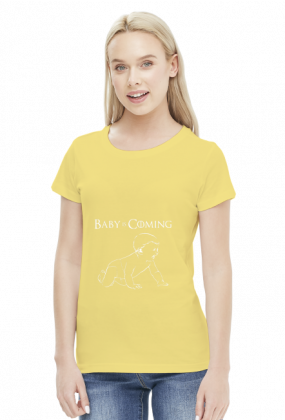 Koszulka dla kobiet w ciąży - Baby is coming